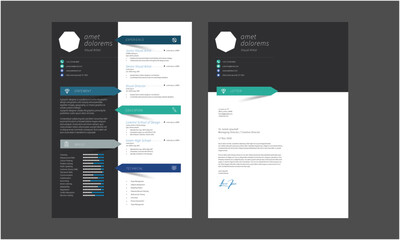 Clean Resume Layout, Minimalist resume cv template, Resume design template
