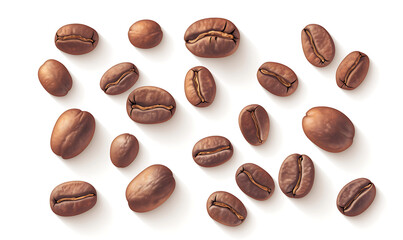 Naklejka premium Coffee and accessories concept illustrations for wallpaper or advertising