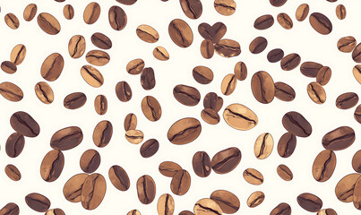Obraz premium Coffee and accessories concept illustrations for wallpaper or advertising