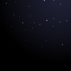 Starry night sky background eps vector illustration. Minimal starry night sky background - vector few stars space background