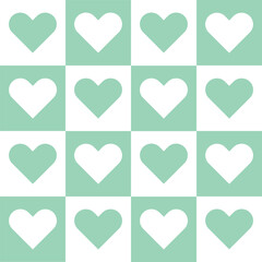 Romantic Heart Vector Seamless Pattern Digital Paper &ndash; Cute Love Background, Valentine&rsquo;s Day Design, Wedding Scrapbook,  Hearts, Decorative Print for Cards and Invitations