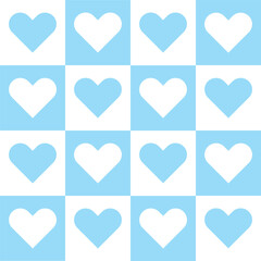 Romantic Heart Vector Seamless Pattern Digital Paper &ndash; Cute Love Background, Valentine&rsquo;s Day Design, Wedding Scrapbook,  Hearts, Decorative Print for Cards and Invitations