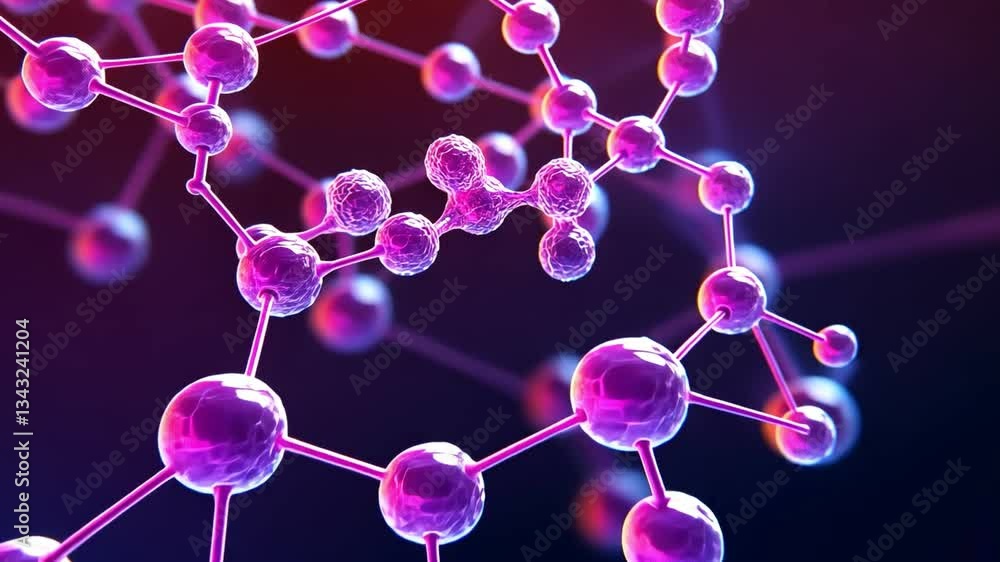Aufkleber colorful molecular structure design exploring chemistry and science through intricate connections an
