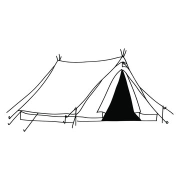 recommend clip art: Tent outdoors camping drawing vector