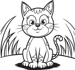 illustration vector cat silhouette design- design for T-shirt