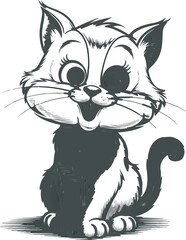 Cat Vector ,design for T-shirt