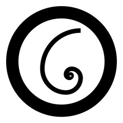 Golden ratio section Sacred geometry symbol ration proportions icon in circle round black color vector illustration image solid outline style