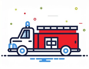 emergency fire truck symbol