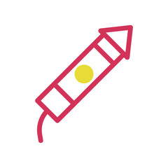 Whimsical Rocket Illustration on White Backdrop