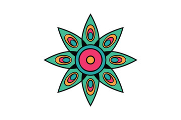 Indian Abstract Ornament Illustration