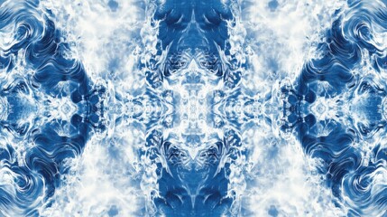 Obraz premium Imagen abstracta en azul y blanco