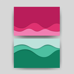 Fototapeta premium Abstract Layered Wave Design