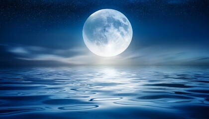 moonlit ripples of water background