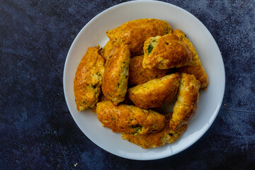 Homemade Cheese and Dill Pogaca