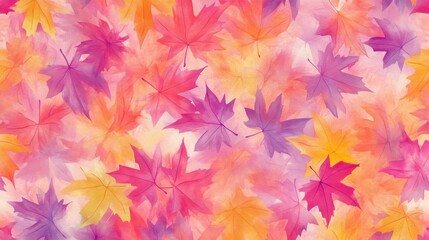 Fondo de hojas en colores