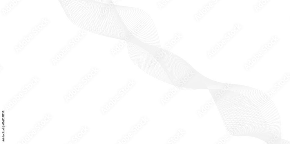 Poster abstract curved wavy lines futuristic motion background technology. modern line abstract gray and wh