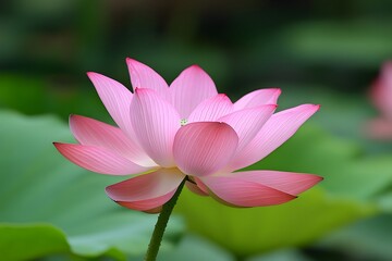 Pink Lotus Flower Bloom Closeup