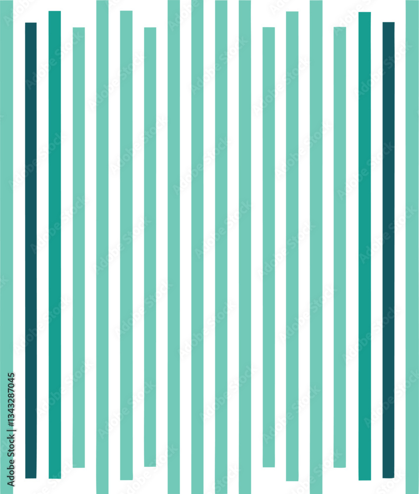 Poster colorful vertical lines form a striped barcode pattern, an illustration with a retro design on a tex