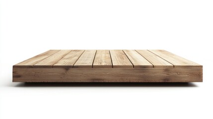 Wide Wooden Stage with Slightly Rough Planks