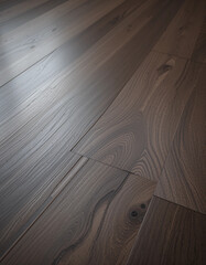 Dark Laminated Hardwood - Elegant & Sophisticated