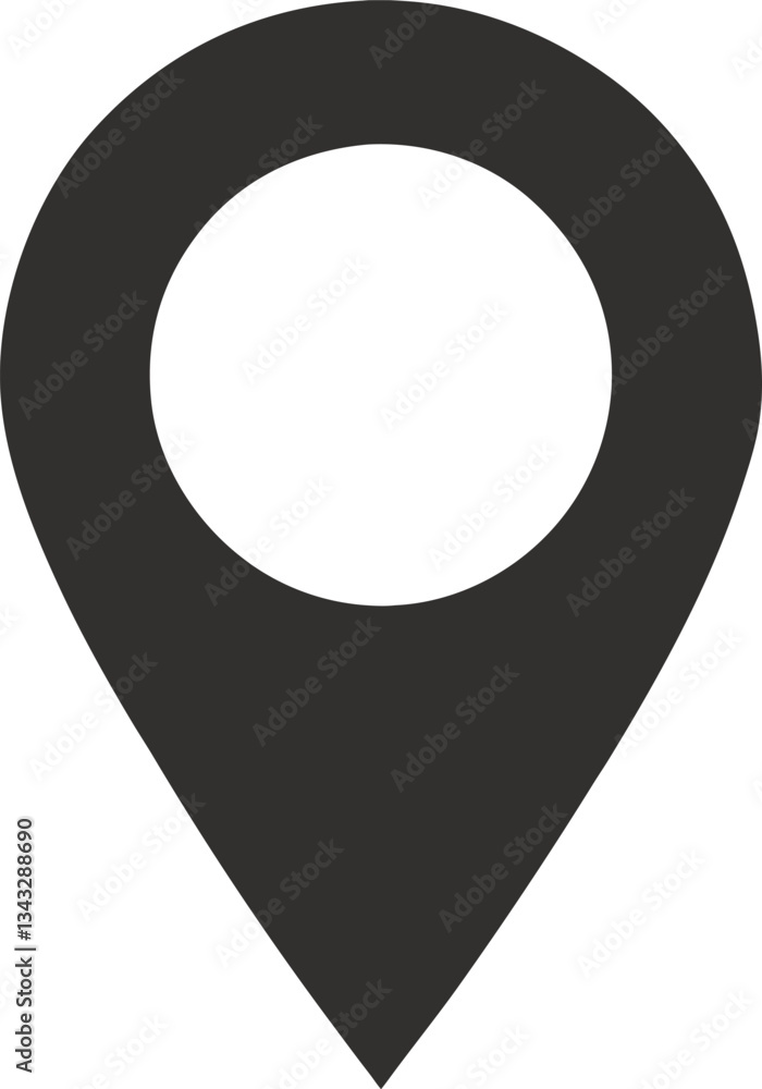 Poster a golden circle frames a 3d map pointer icon vector, a light sign for location design