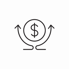 currency exchange money icon vector sign