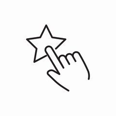 star rating favorite icon vector sign