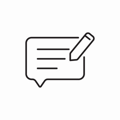message write edit icon vector sign