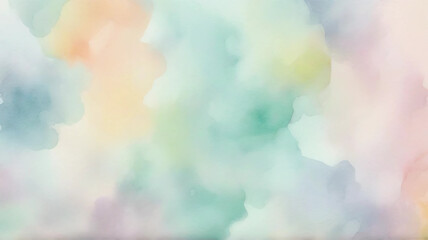 Gentle Pastel Watercolor Abstract Background
