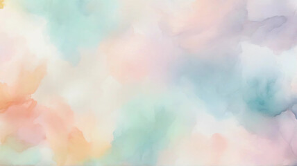 Gentle Pastel Watercolor Abstract Background
