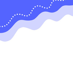 Blue wave with transparent background
