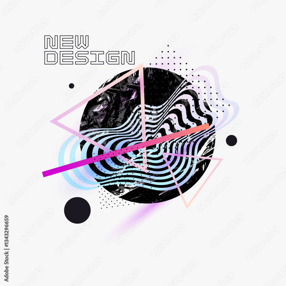 Poster background with abstract shapes. a template for design and creativity. the composition of the figure