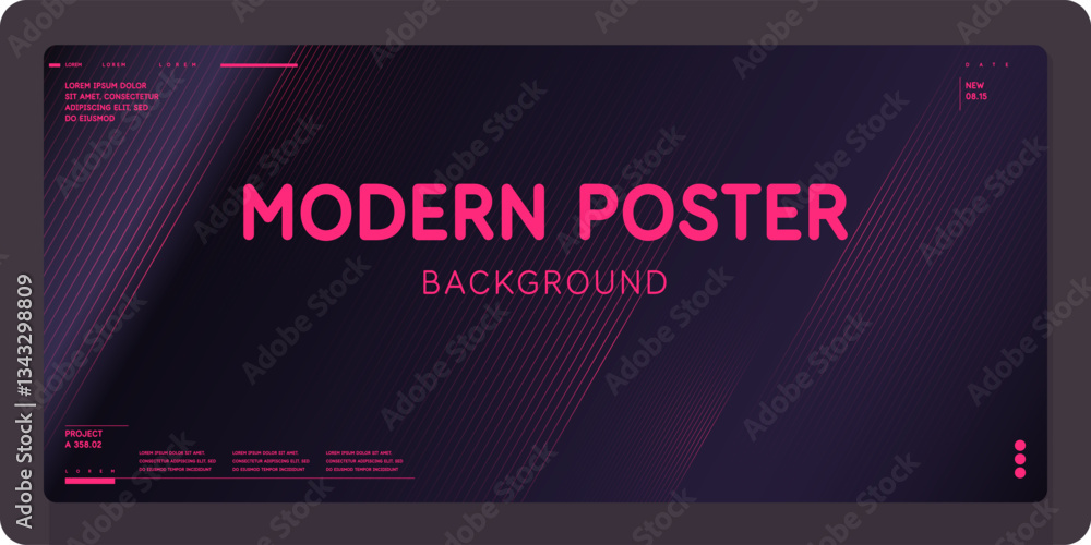 Poster abstract background with geometric elements. illustration for website design and presentation. a col