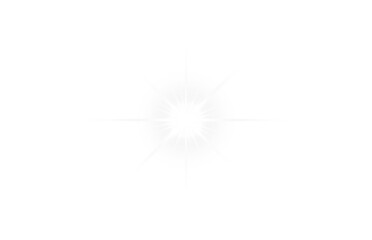 Fototapeta premium Glowing sunlight explode effect and sun rays special lens flare shine isolated transparent background