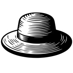 Straw hat silhouette