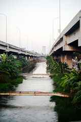 Mudik Road Sunset Jakarta Bekasi on the way main city