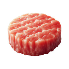 Raw meat cutlet isolated on transparent background