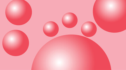 Red 3D bubble background