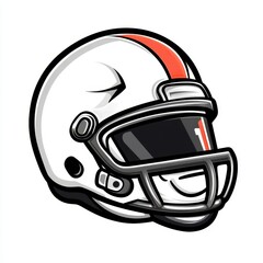 Fototapeta premium helmet icon inside the round line, line art style , clear background