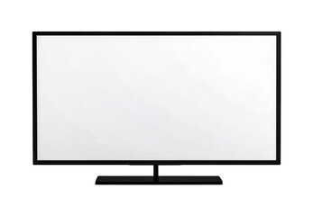 Naklejka premium Modern LED TV with Blank Screen Mockup on Transparent Background, Monitor PNG