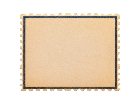 Unique decorative square mat with scalloped edges and border on a transparent background, cut out
