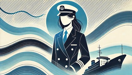 Fototapeta premium Day for Women in Maritime 