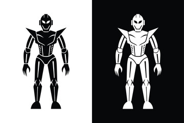 High-Resolution Humanoid Robot Icon  Crisp & Modern Design.