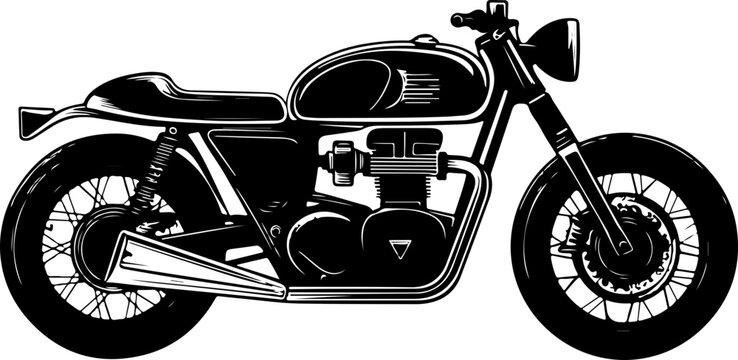 vintag motorcycle illustration