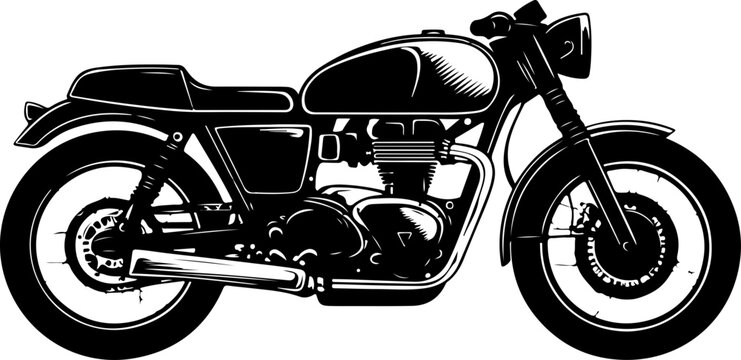 vintag motorcycle illustration