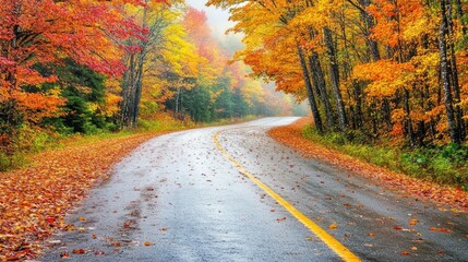 Obraz premium Autumn Road