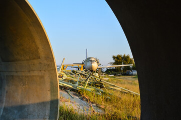 Abandoned Old Airplanes are still very useful, Learning their parts and Functions are quite interesting at Chiang Mai, Northern Thailand.