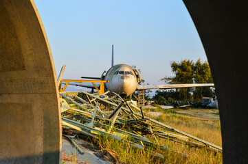 Abandoned Old Airplanes are still very useful, Learning their parts and Functions are quite interesting at Chiang Mai, Northern Thailand.