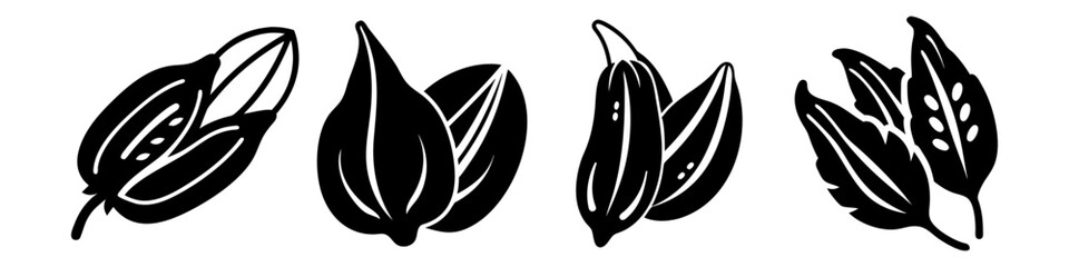 sorrel fruit icon, sorrel fruit silhouette vector illustration-simple silhouette illustration of sorrel fruit, perfect for sorrel fruit logos and icons