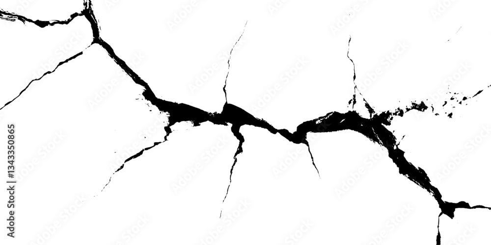 Poster intricate patterns emerge from broken surfaces revealing nature’s artistry in unexpected forms